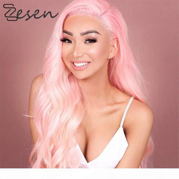 zesen synthetic lace front wig wavy fake hair cosplay wigs for women 24inch pink wig hair synthetic, Black
zesen synthetic lace front wig wavy fake hair cosplay wigs for women 24inch pink wig hair synthetic, Black