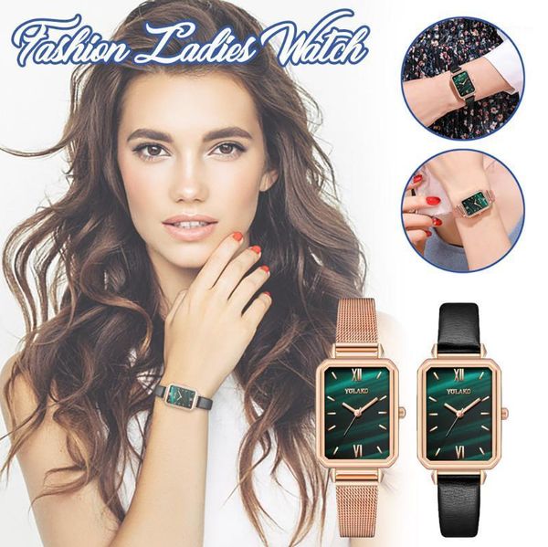 wristwatches ladies watch rectangular fashion pattern small green female clock bracelet relogios feminino 1, Slivery;brown
wristwatches ladies watch rectangular fashion pattern small green female clock bracelet relogios feminino 1, Slivery;brown