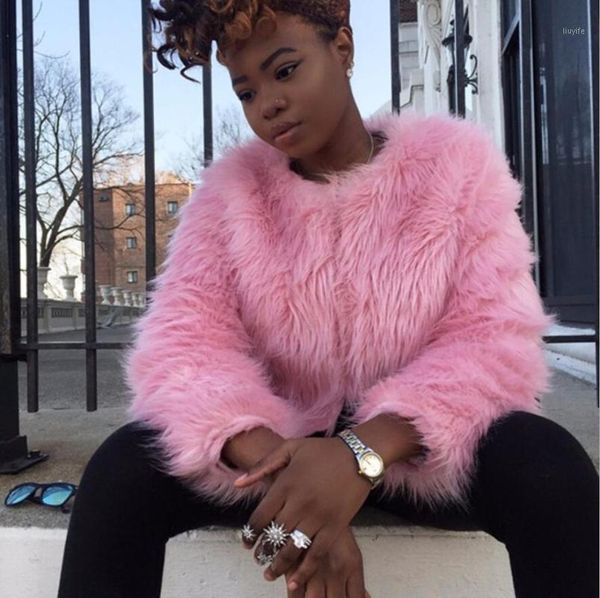 states autumn and winter new artificial fur coat pink fur jacket ladies winter long-sleeved jacket short1, Black
states autumn and winter new artificial fur coat pink fur jacket ladies winter long-sleeved jacket short1, Black