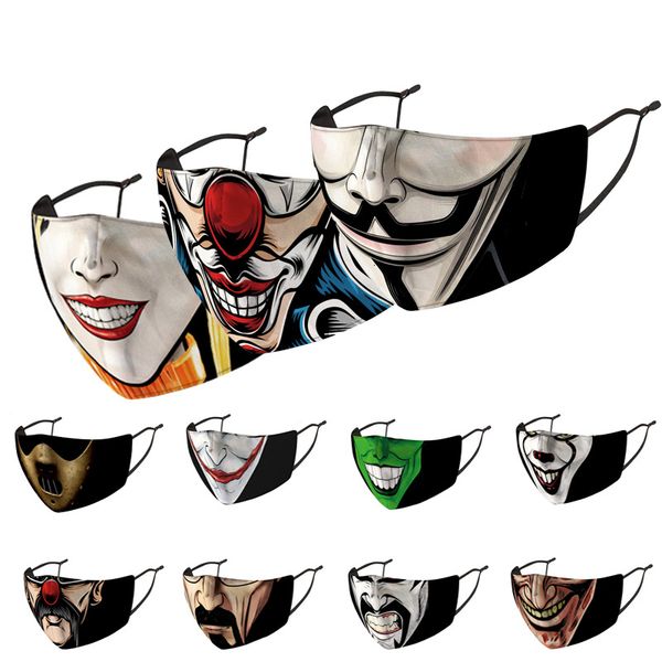 2020 party masks magic clown face mask multi use neck sunscreen mouth face masks party masks