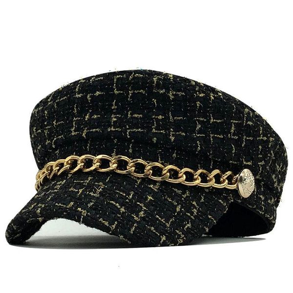 wool hat cap for women casual streetwear rope flat cap elegant solid autumn winter warm metal chain beret hat female wmtewt, Black;white
wool hat cap for women casual streetwear rope flat cap elegant solid autumn winter warm metal chain beret hat female wmtewt, Black;white