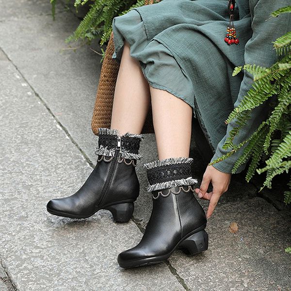 royalmoda original genuine leather women's boots first layer of leather autumn and winter new high-heeled mi lj201030, Black
royalmoda original genuine leather women's boots first layer of leather autumn and winter new high-heeled mi lj201030, Black