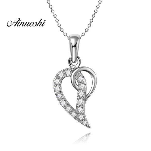 ainuoshi luxury 925 sterling silver pendant necklace for women twisted love hearts long chain necklace wedding collar de plata y200106
ainuoshi luxury 925 sterling silver pendant necklace for women twisted love hearts long chain necklace wedding collar de plata y200106