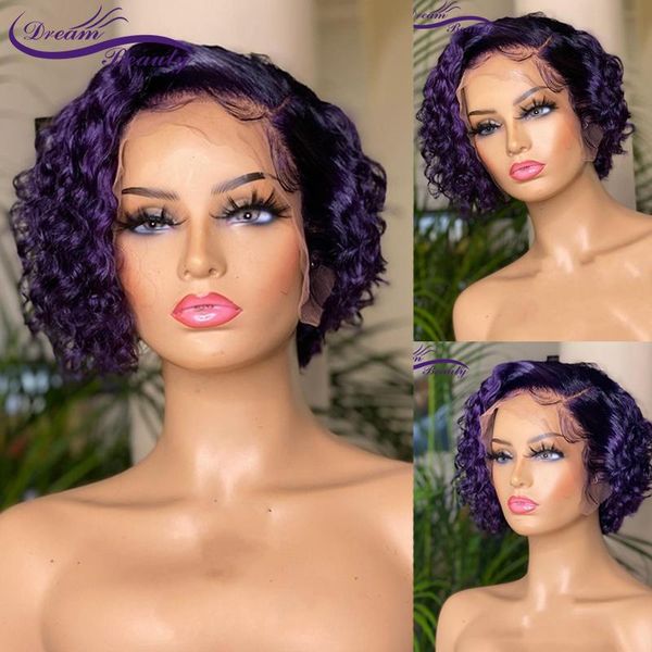lace wigs purple short culry bob bleached-knots front human hair wave 180% density brazilian remy dream beauty, Black;brown
lace wigs purple short culry bob bleached-knots front human hair wave 180% density brazilian remy dream beauty, Black;brown