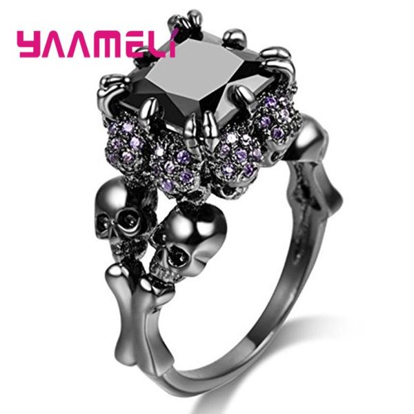 cluster rings hip hop ring for men women 925 sterling silver skeleton cz crystal claw setting skull party accessories jewelry fast, Golden;silver
cluster rings hip hop ring for men women 925 sterling silver skeleton cz crystal claw setting skull party accessories jewelry fast, Golden;silver