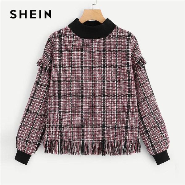 multicolor minimalist casual frayed edge mock-neck tweed pullover sweatshirt autumn preppy campus women sweatshirts1, Black
multicolor minimalist casual frayed edge mock-neck tweed pullover sweatshirt autumn preppy campus women sweatshirts1, Black