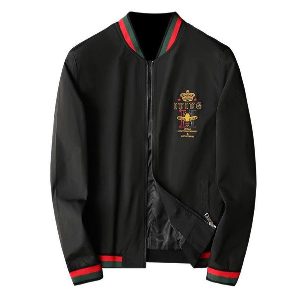 mens coat 20ss new autumn and winter long-sleeved round neck casual fashion trend jacket embroidery printing mens quality black and white co, Black;brown 
mens coat 20ss new autumn and winter long-sleeved round neck casual fashion trend jacket embroidery printing mens quality black and white co, Black;brown