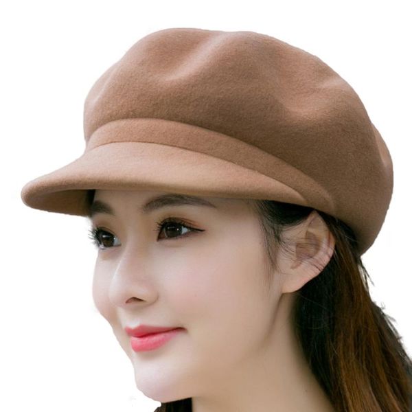 stingy brim hats winter autumn woolen women men ladies fedoras beret jazz hat european american round caps bowler feminino gorra, Blue;gray 
stingy brim hats winter autumn woolen women men ladies fedoras beret jazz hat european american round caps bowler feminino gorra, Blue;gray