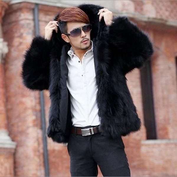 men's fur & faux 2021 winter mens coat casual hooded jacket long sleeve warm outerwear plus size thicken fake overcoat xl653, Black
men's fur & faux 2021 winter mens coat casual hooded jacket long sleeve warm outerwear plus size thicken fake overcoat xl653, Black