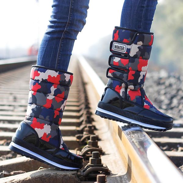 women outdoor antislip wool mid-calf camouflage waterproof men cats shoes winter laarzen, Black
women outdoor antislip wool mid-calf camouflage waterproof men cats shoes winter laarzen, Black
