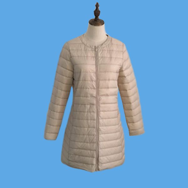 2019 new down jacket thin round neck korean slim long autumn and winter women's wear, Black
2019 new down jacket thin round neck korean slim long autumn and winter women's wear, Black