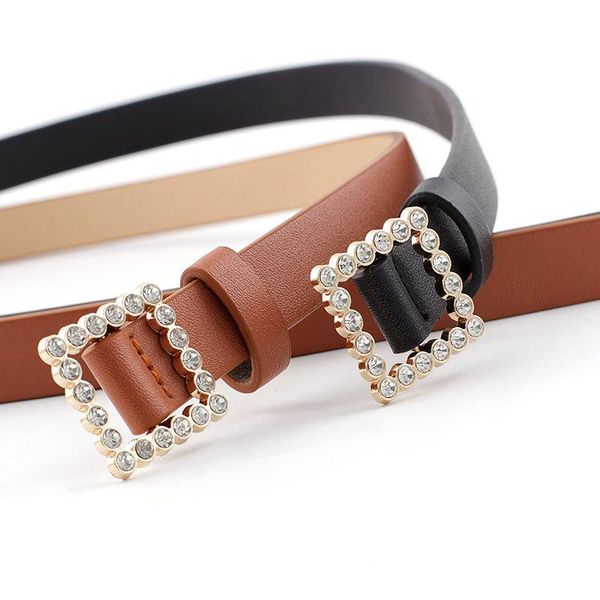 awaytr women's casual pu thin belt ladies fashion decorative rhinestone buckle female waistband for jeans dress accessories, Black;brown
awaytr women's casual pu thin belt ladies fashion decorative rhinestone buckle female waistband for jeans dress accessories, Black;brown