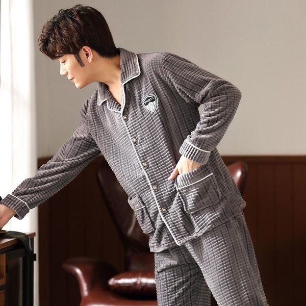 men's sleepwear pigiama uomo pajamas spring coral velvet thickening plus flannel warm winter suit can be worn outside sommeil, Black;brown
men's sleepwear pigiama uomo pajamas spring coral velvet thickening plus flannel warm winter suit can be worn outside sommeil, Black;brown