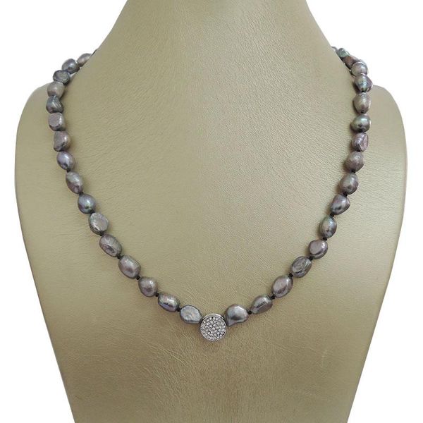 chokers 100% nature freshwater baroque pearl necklace-gray color necklace-very nice clasp-7.5-8.5 mm, Golden;silver
chokers 100% nature freshwater baroque pearl necklace-gray color necklace-very nice clasp-7.5-8.5 mm, Golden;silver