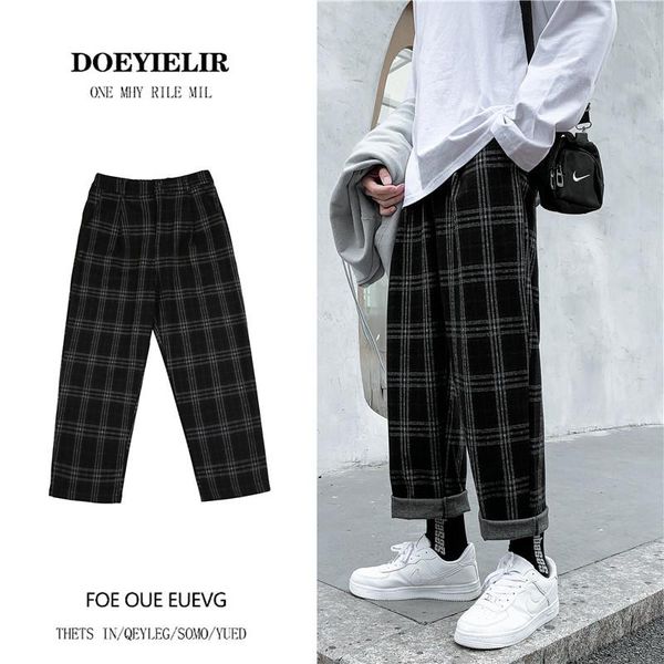 men's pants winter thick plaid warm fashion retro casual men streetwear loose hip-hop straight wide-leg mens s-3xl, Black
men's pants winter thick plaid warm fashion retro casual men streetwear loose hip-hop straight wide-leg mens s-3xl, Black