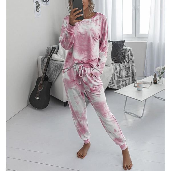 loungewear casual tie-dye suits women loose long sleeve suits elastic waist homewear sleepwear s size pink1, Gray
loungewear casual tie-dye suits women loose long sleeve suits elastic waist homewear sleepwear s size pink1, Gray