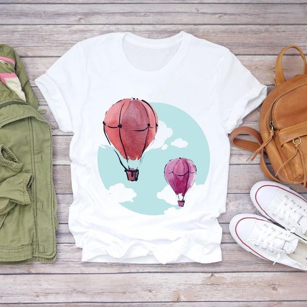 women watercolor cartoon balloon love fashion ladies print lady t-shirts womens graphic t shirt female tee t-shirt, White
women watercolor cartoon balloon love fashion ladies print lady t-shirts womens graphic t shirt female tee t-shirt, White