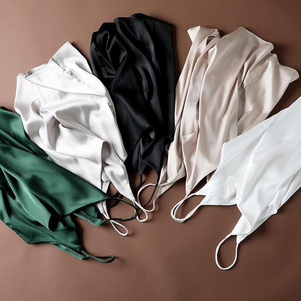 summer solid sleeveless crop casual camis tank ladies v-neck female vest women imitation silk camisole, White
summer solid sleeveless crop casual camis tank ladies v-neck female vest women imitation silk camisole, White