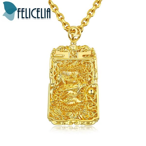 pendant necklaces felicelia auspicious dragon necklace for men luxury gold color long hip-hop rock jewelry, Silver
pendant necklaces felicelia auspicious dragon necklace for men luxury gold color long hip-hop rock jewelry, Silver