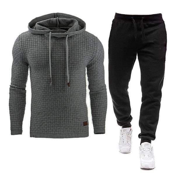 autumn winter man tracksuit sets pullover hooded men's sweatshirts sports suit male casual tracksuits 2 piece pants and hoodies 201207, Gray
autumn winter man tracksuit sets pullover hooded men's sweatshirts sports suit male casual tracksuits 2 piece pants and hoodies 201207, Gray
