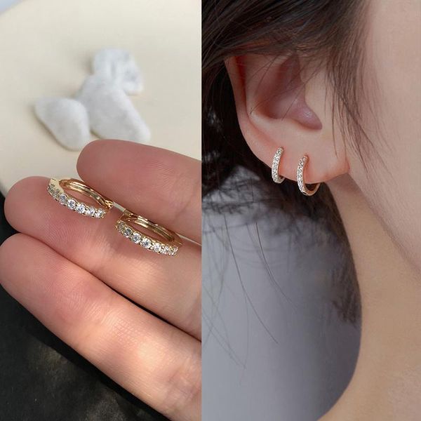 hoop & huggie 925 sterling silver earrings for women crystal circle sweet fashion jewelry wholesale, Golden;silver
hoop & huggie 925 sterling silver earrings for women crystal circle sweet fashion jewelry wholesale, Golden;silver
