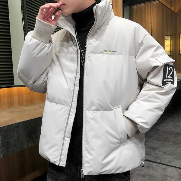 winter men's quality parka stand collar zipper thicken warm wind proof large size casual fashion male cotton coat, Black
winter men's quality parka stand collar zipper thicken warm wind proof large size casual fashion male cotton coat, Black