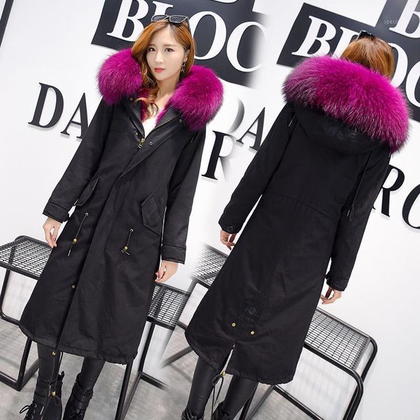 2018 winter warm raccoon fur parkas jacket coat, female fur parkas coat long over the knees raccoon coat liner1, Black
2018 winter warm raccoon fur parkas jacket coat, female fur parkas coat long over the knees raccoon coat liner1, Black