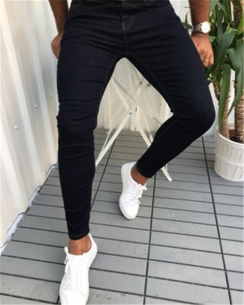 mens solid color skinny jeans fashion trend elasticity hip hop denim pencil pants spring male new zipper buttons washed casual slim jeans, Blue
mens solid color skinny jeans fashion trend elasticity hip hop denim pencil pants spring male new zipper buttons washed casual slim jeans, Blue