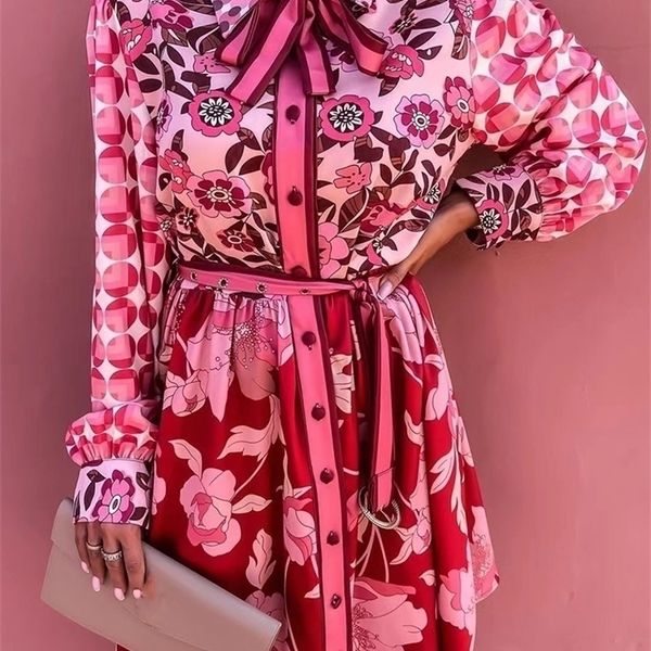 elegant floral print office shirt dress women elegant long sleeve lace-up mini dress fashion lapel single breasted party dress 220310, Black;gray
elegant floral print office shirt dress women elegant long sleeve lace-up mini dress fashion lapel single breasted party dress 220310, Black;gray