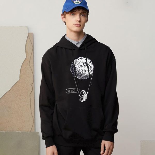 men's hoodies & sweatshirts moon astronaut pullover sportswear personality long sleeves creativity hip hop pocket clothi, Black
men's hoodies & sweatshirts moon astronaut pullover sportswear personality long sleeves creativity hip hop pocket clothi, Black