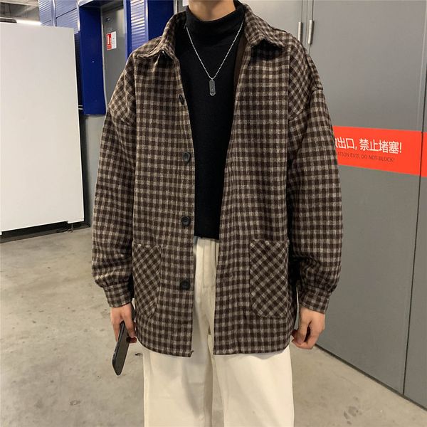 2021 new jaqueta masculina outono inverno novo fino slida xadrez de veludo solto personalidade juventude ywpo, Black;brown
2021 new jaqueta masculina outono inverno novo fino slida xadrez de veludo solto personalidade juventude ywpo, Black;brown