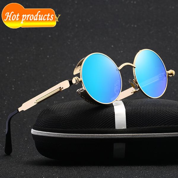 2021 new round women mirror sunglasses black/pink/blue/silver 4 colors stainless steel uv400 glasse frame with box bfsa, White;black 
2021 new round women mirror sunglasses black/pink/blue/silver 4 colors stainless steel uv400 glasse frame with box bfsa, White;black