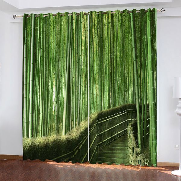luxury blackout 3d window curtains for living room custom green bamboo curtains decoration curtains
luxury blackout 3d window curtains for living room custom green bamboo curtains decoration curtains