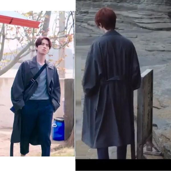 men's wool & blends windbreaker double breasted long coat tide woolen overcoat korean outwear version male trench with belt, Black
men's wool & blends windbreaker double breasted long coat tide woolen overcoat korean outwear version male trench with belt, Black
