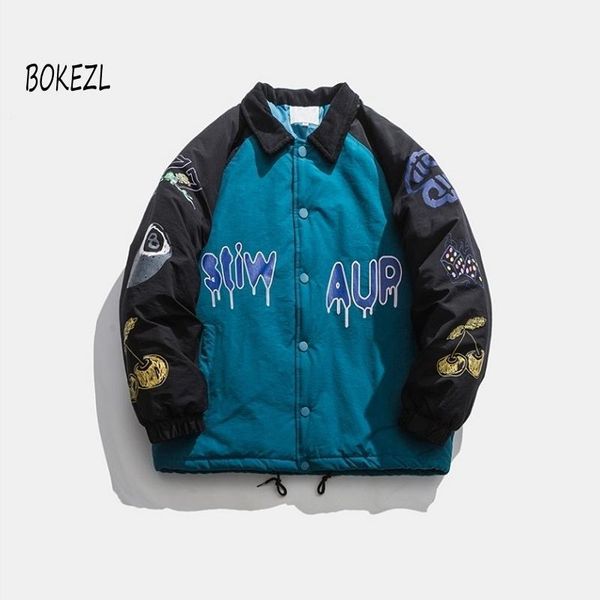 bokezl 2020 winter men's jacket women jackets patchwork cotton coat male thick outwear warm graffiti print parka cozy outcoat1, Black
bokezl 2020 winter men's jacket women jackets patchwork cotton coat male thick outwear warm graffiti print parka cozy outcoat1, Black