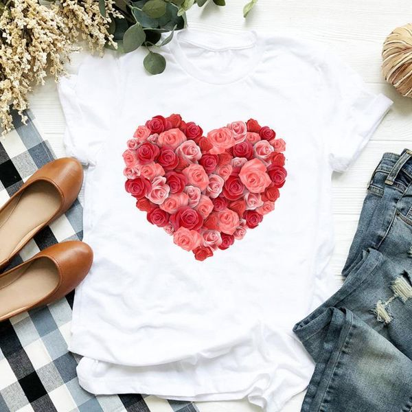 women lady floral flower sweet summer fall fashion print ladies t tee womens shirt clothes tshirt female graphic t-shirt, White
women lady floral flower sweet summer fall fashion print ladies t tee womens shirt clothes tshirt female graphic t-shirt, White