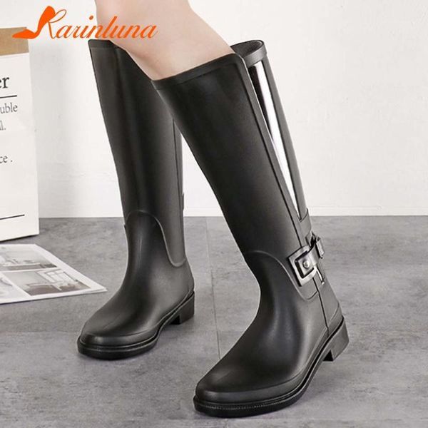 boots plus size 36-39 leisure shoes women 2021 arrivals mid-calf buckle straps low heels rain female shoes1, Black
boots plus size 36-39 leisure shoes women 2021 arrivals mid-calf buckle straps low heels rain female shoes1, Black
