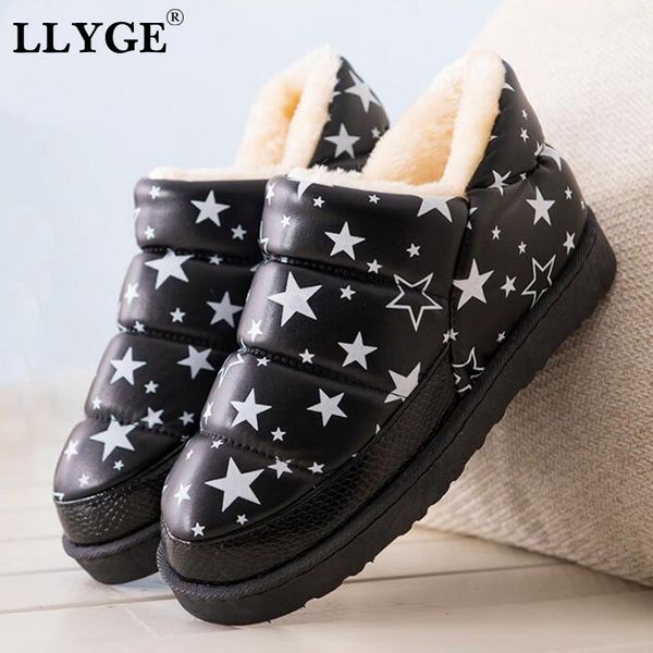 women's winter snow boots women flat platform waterproof botas woman warm thick plush ankle boot women casual comfy shoes y200115, Black
women's winter snow boots women flat platform waterproof botas woman warm thick plush ankle boot women casual comfy shoes y200115, Black