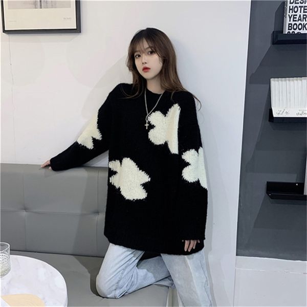 2021 new women's large-scale jumpers flora o-neck loose medium long knit jumper thicken outerwear popular winter sweater yfmn, White;black
2021 new women's large-scale jumpers flora o-neck loose medium long knit jumper thicken outerwear popular winter sweater yfmn, White;black