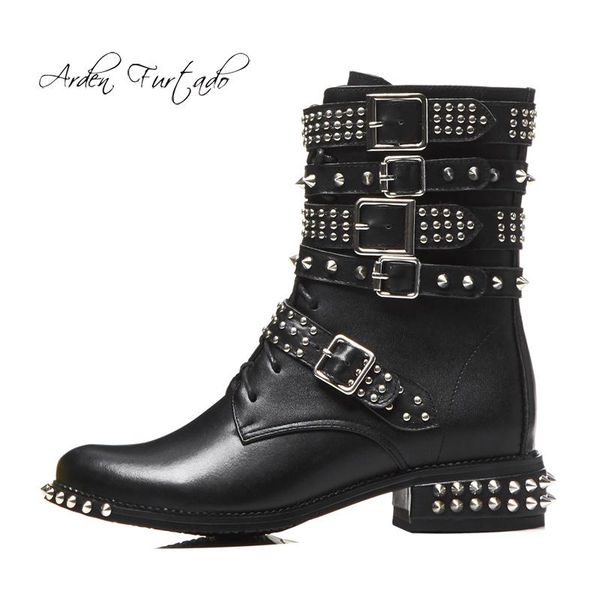 arden furtado 2020 autumn winter genuine leather fashion ankle boots cross tied matin boots casual rivets buckle wonen' shoes 40, Black
arden furtado 2020 autumn winter genuine leather fashion ankle boots cross tied matin boots casual rivets buckle wonen' shoes 40, Black