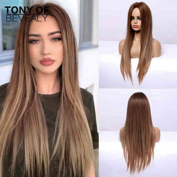 long straight brown ombre natural hair middle part heat ristant synthetic for afro women daily cosplay fashion wigs, Black
long straight brown ombre natural hair middle part heat ristant synthetic for afro women daily cosplay fashion wigs, Black