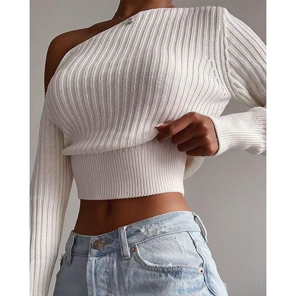 women off shoulder sweater harajuku short style autumn winter full sleeve solid whiter ladies casual pullover sj7417c, White;black
women off shoulder sweater harajuku short style autumn winter full sleeve solid whiter ladies casual pullover sj7417c, White;black