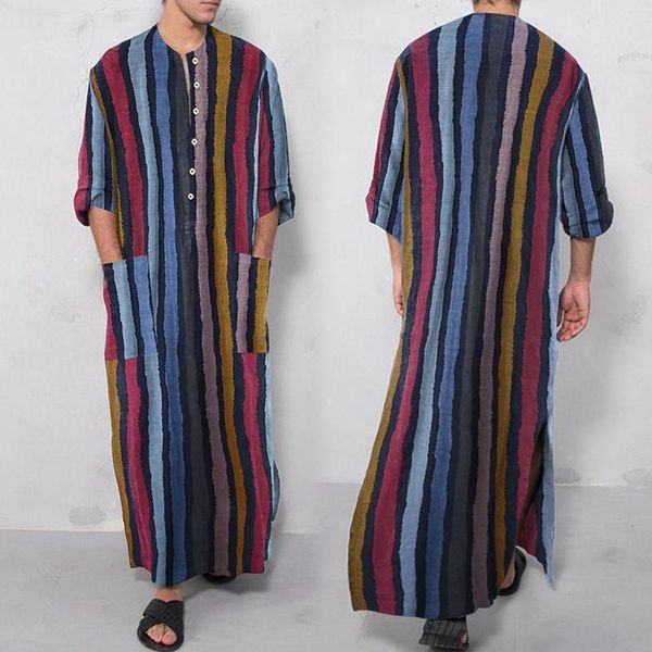 men's dress shirts real linen cotton nightgowns large bathrobe short-sleeved robe caftan holiday beach robe man muslim kaftan, Red
men's dress shirts real linen cotton nightgowns large bathrobe short-sleeved robe caftan holiday beach robe man muslim kaftan, Red
