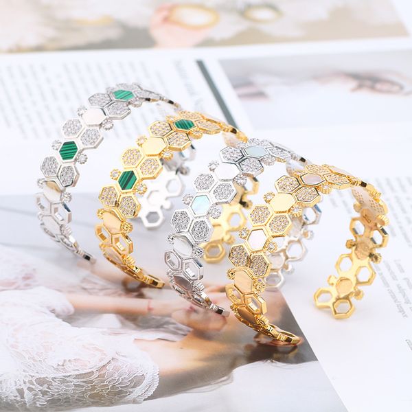 european and american creative hexagonal honeycomb bracelet fashion jewelry ring set personalized inlaid fritillaria braclelets jewelry, Black
european and american creative hexagonal honeycomb bracelet fashion jewelry ring set personalized inlaid fritillaria braclelets jewelry, Black