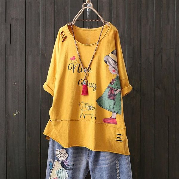 fashion blouse women o neck short sleeve cartoon print cotton blouse ladies girl women clothing female 2020, White
fashion blouse women o neck short sleeve cartoon print cotton blouse ladies girl women clothing female 2020, White