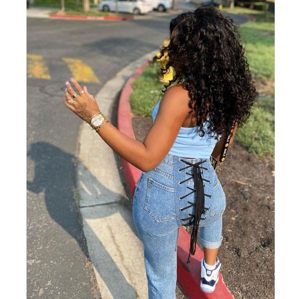 new woman jeans fashion cross strap trousers women's pants slim hip lift plus size, Blue
new woman jeans fashion cross strap trousers women's pants slim hip lift plus size, Blue