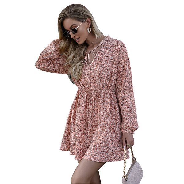 new arrival spring summer selling long sleeve polyester floral print dress v-shape neck fashion ladies dress, Black;gray
new arrival spring summer selling long sleeve polyester floral print dress v-shape neck fashion ladies dress, Black;gray