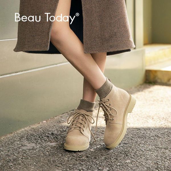 beautoday ankle boots women cow suede woolen yarn round toe lace-up autumn winter lady fashion desert boots handmade 03432, Black
beautoday ankle boots women cow suede woolen yarn round toe lace-up autumn winter lady fashion desert boots handmade 03432, Black