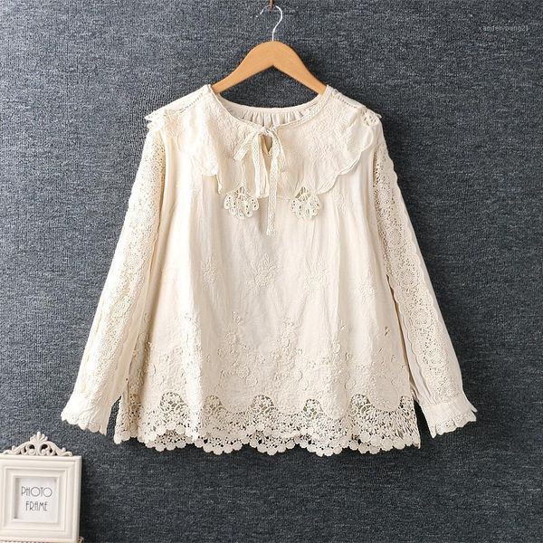 women's blouses & shirts 2021 autumn blouse women's art small fresh embroidery big lapel three-dimensional flower long-sleeved blo, White
women's blouses & shirts 2021 autumn blouse women's art small fresh embroidery big lapel three-dimensional flower long-sleeved blo, White