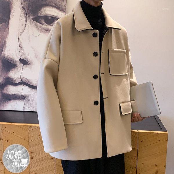 2020 winter men's youth woolen blends cashmere wool trench coats snow jackets high-quality parkas in warm cotton-padded clothes1, Black
2020 winter men's youth woolen blends cashmere wool trench coats snow jackets high-quality parkas in warm cotton-padded clothes1, Black